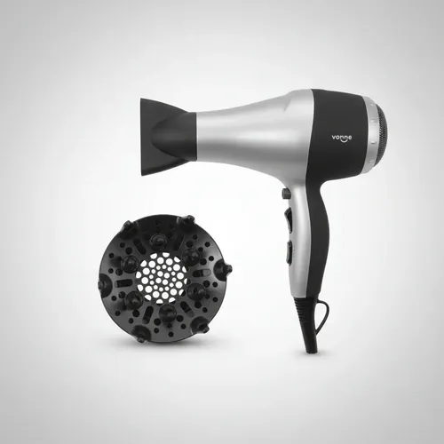 Secador De Pelo Vonne Gris 2000 W 2 Velocidades