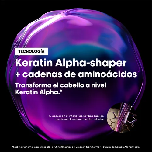 Loreal Máscara Keratin Alpha Sleek Anti Frizz 250ml