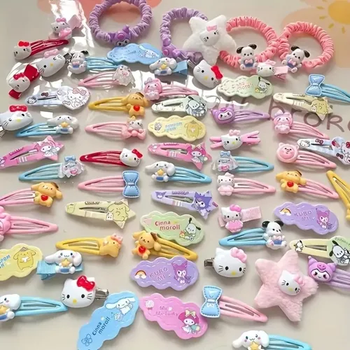 Set De Pinzas Sanrio Hello Kitty 21 Colores Dulces Kawaii Re 21 Piezas