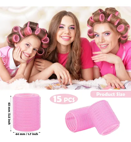 C* Vivantia Paquete De 15 Rulos For El Cabello Con Agarre