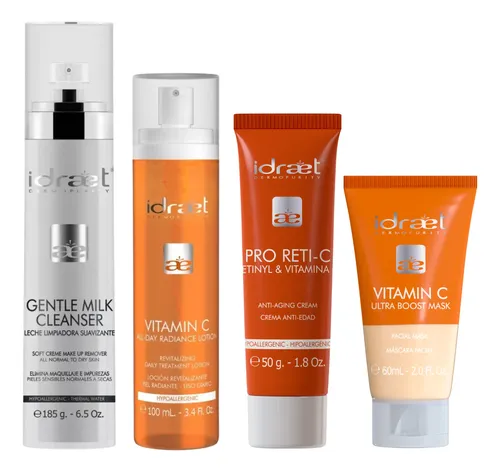 Rutina Skincare Piel Seca Antiage Retinol Vitamina C Idraet
