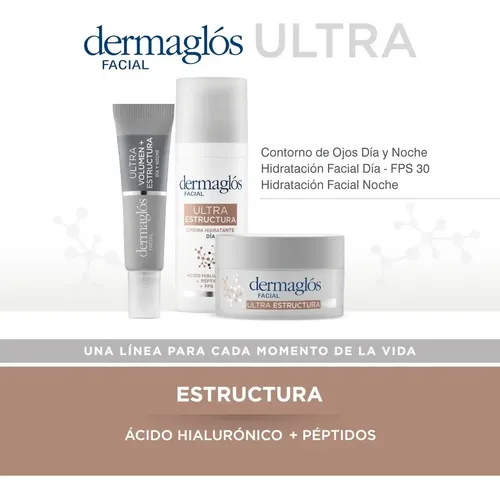 Crema Dermaglós Hidratante Día Fps30 Ultra Estructura 50g Todo Tipo De Piel Día