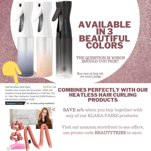 Set Para El Cuidado Del Cabello Klara Faire Heatless Rizer C