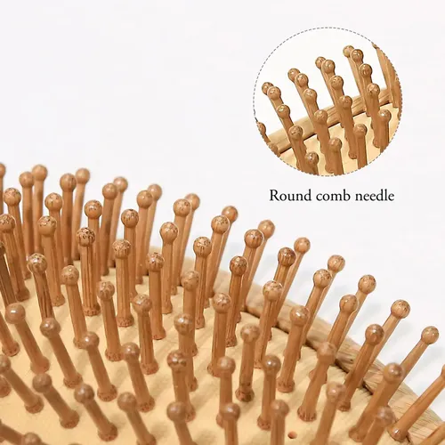 Tt Juego De Cepillos De Pelo De Madera De Haya Natural De T