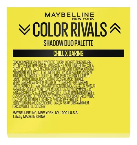 Sombras De Ojos Maybelline Color Rivals Sombra Chilll