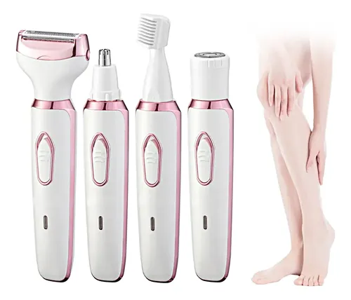 Depiladora Eléctrica Facial Para Mujer Recargable 4 En 1