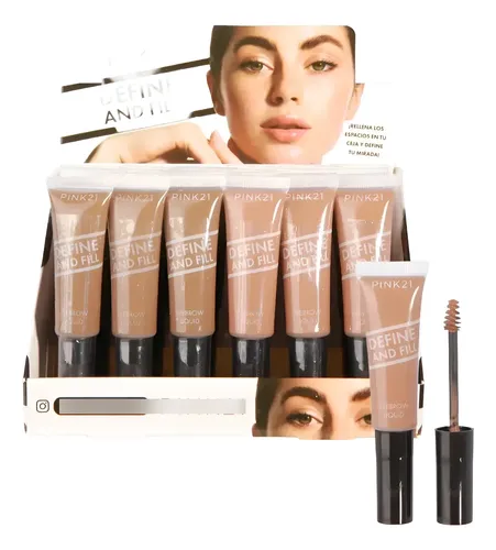 Delineador Gel Para Cejas Con Color Define And Fill Pink 21