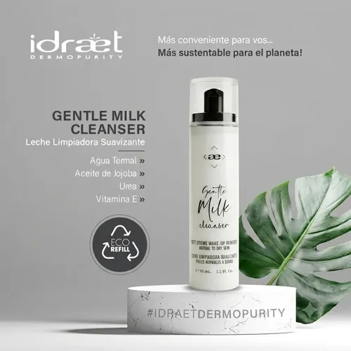 Leche Limpiadora Suavizante Milk Cleanser Idraet 95ml