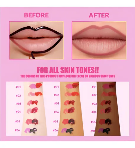 Mlsmile Labial Lipliner Peel Of Sticker Tattoo Para Labios