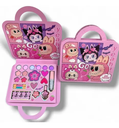 Paleta O Kit Estuche De Maquillaje Labubu Para Niña Spa