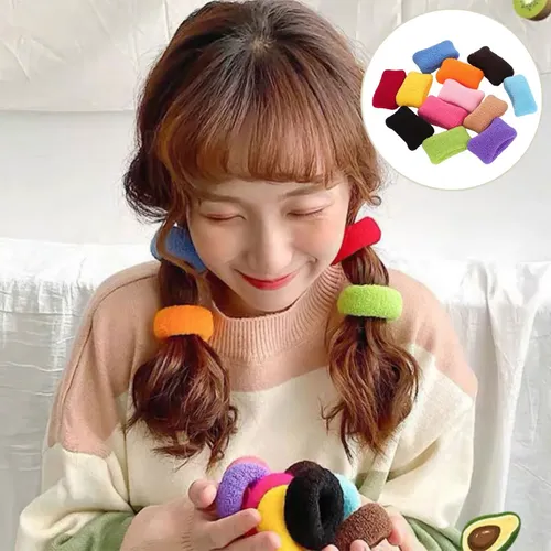 12 Cintas Para El Pelo Scrunchies Korea, Lado Ancho, 1,57 Pu