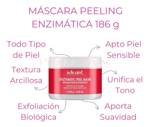 Mascara Peeling Enzimatica Enzymatic Peel Mask Idraet 186g