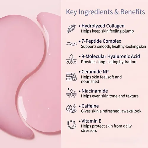 Parches Hidrogel Ojos Colágeno Anti-ojeras Arrugas 60un