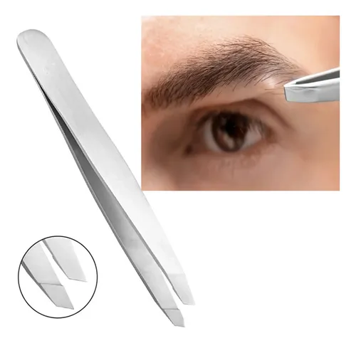 Pinza Profesional X2 Depilación De Cejas Con Punta Recta