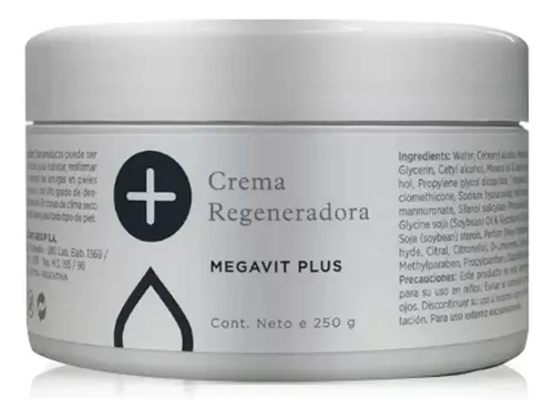 Crema Regeneradora Megavitplus Icono Brillo Elasticidad 250g Tipo de piel Normal