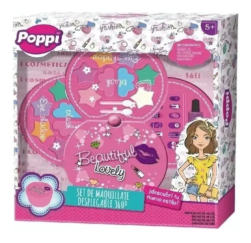 Set Maquillaje Y Uñas Desplegable 360° Poppi S22058