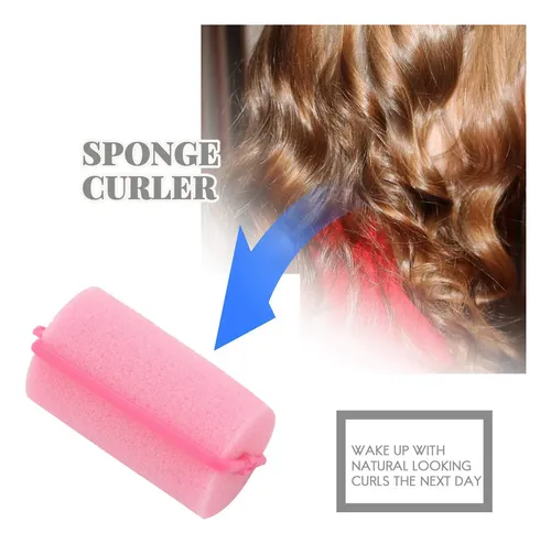 Rulos De Esponja De Espuma Suave Para Peinar Cabello Oscuro,
