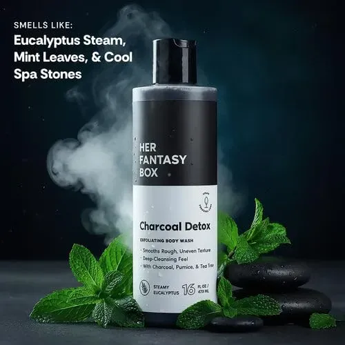 Gel Exfoliante Corporal Detox Con Carbón Activado Her Fantas
