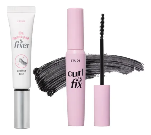 Máscara Para Rizar Etude Dr. Mascara Fixer, Negra