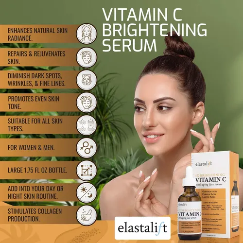 Suero Facial Elastalift Vitamina C Ácido Hialurónico 52ml