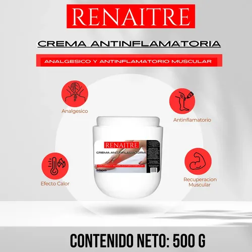 Crema Antiinflamatoria Analgesica X 500 G Fragancia Eucalipto