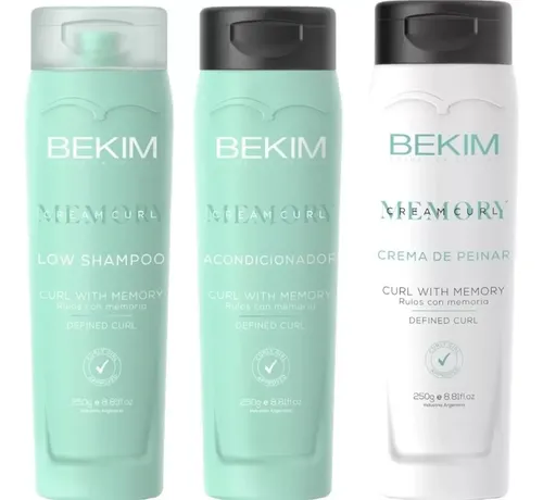 Kit Bekim Memory Curl Shampoo Acondicionador Crema De Peinar