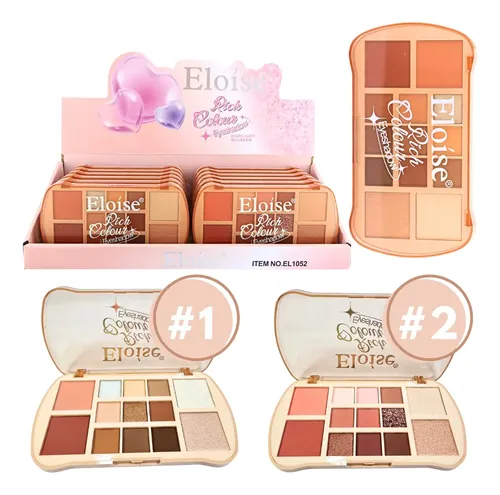 Paleta De Maquillaje 13 Colores Sombras Ojos Rubor Highlight
