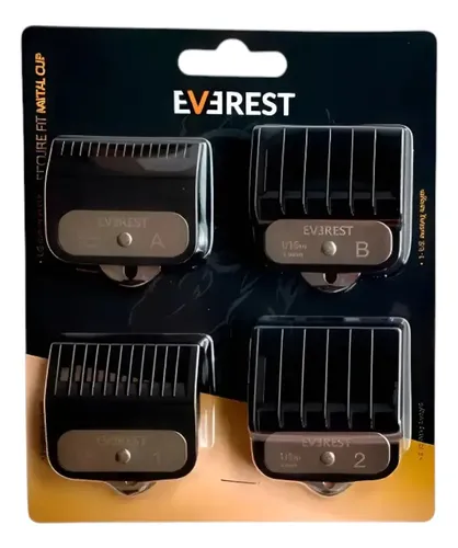 Everest 4 Alzas Peines Barberia Clipper Maquina De Corte