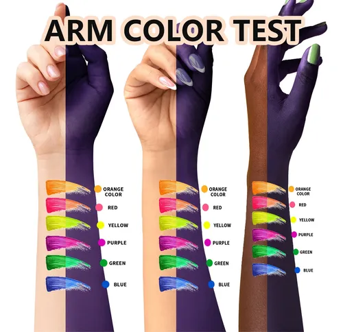 Uratm Set 6 Máscara Pestañas Color Fluorescente Agua Resiste 6pcs