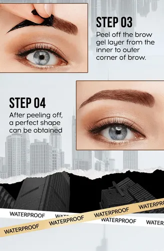 Kit 3 Gel Cejas Peel Off Duración Larga E Impermeable