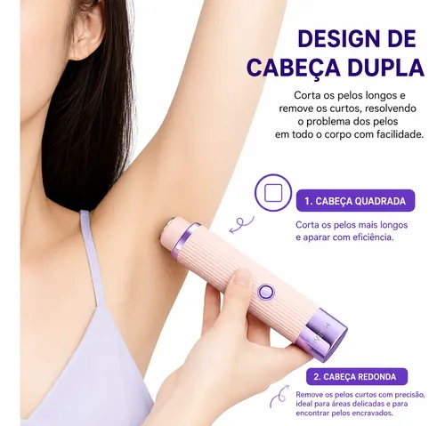 Afeitadora Eléctrica Para Mujer, Recortadora De Pelo, Sin Do Rosa