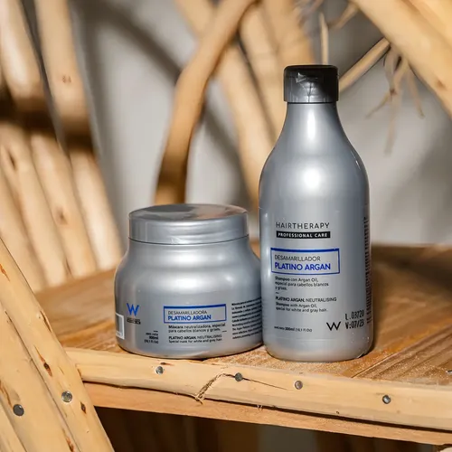 Shampoo Platino Argán X 1000 Ml. Hairtherapy