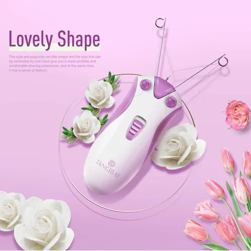 Depiladora Facial Eléctrica Inalámbrica De Algodón Morado Ro