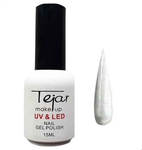 Esmalte Semipermanente Top Coat Matte Tejar Uv/ Led Color N 4 – Plateado