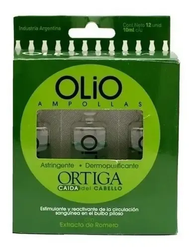 Ampolla Capilar Olio Ortiga Caida Del Cabello X 12