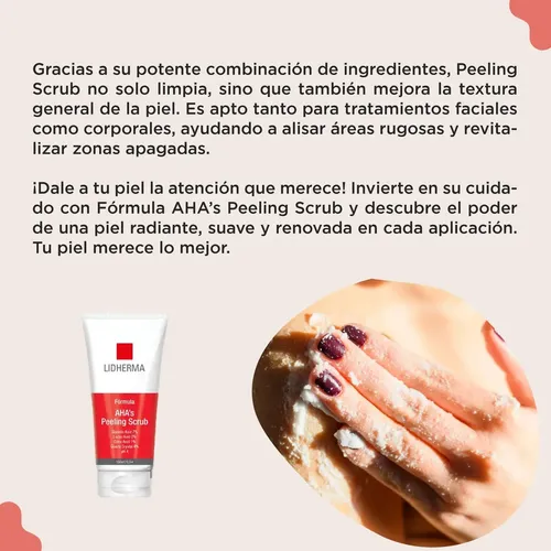 Peeling Facial Y Corporal Lidherma Exfoliante Mascara