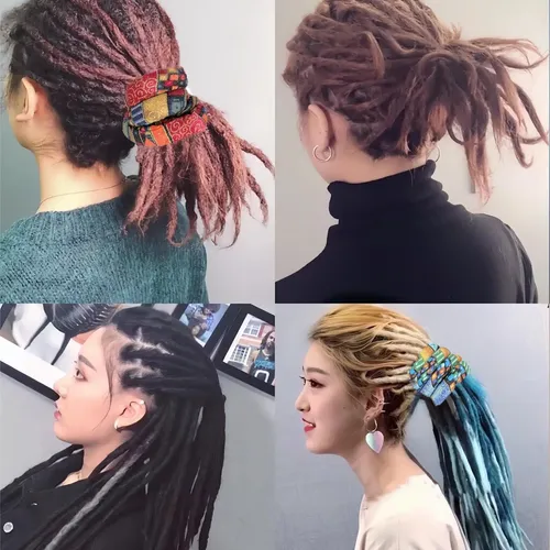 4 Sujetadores De Cabello En Espiral Katochug Para Dreadlocks