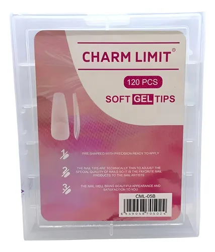 Tips Soft Gel Charm Limit Press On – 120 Un.