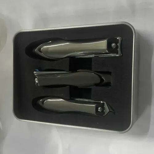 Set De 3 Piezas Para Uñas Con Caja Pedicura/manicura