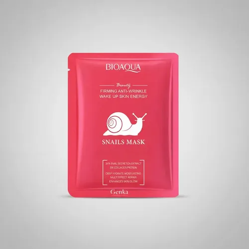 Mascarilla Facial Reafirmante Antiarrugas Caracol Bioaqua Tipo de piel Madura