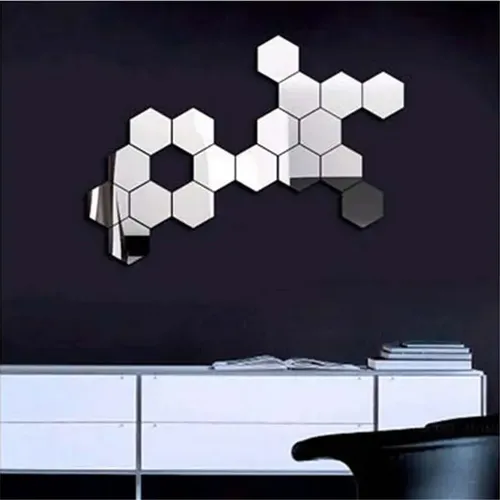 Pegatinas De Pared Con Espejo, Para Dormitorio, Sala De Esta