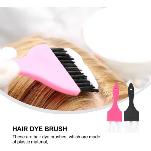 Cepillos Peines Para Teñir Cabello Negro Rosa 2 Pzas