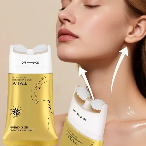 Crema Reafirmante Cuello Tvlv 120g Con Masajeador Todo Tipo