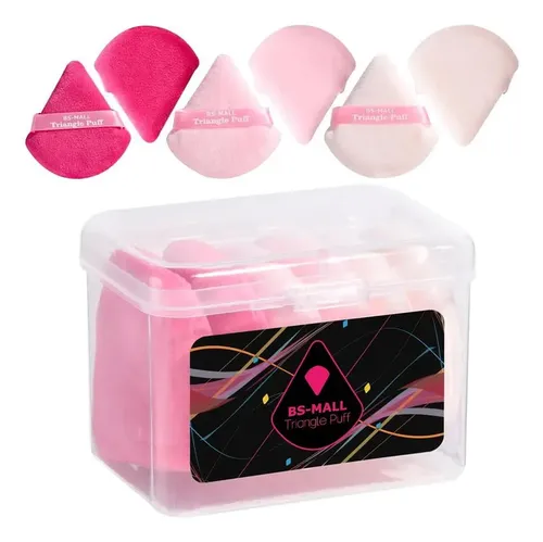 6x Cisne Triangular Terciopelo Sintético Para Polvo Rosa