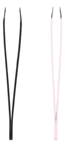 I 2 Unids/set Pinzas De Cejas De Acero Inoxidable Pelo –