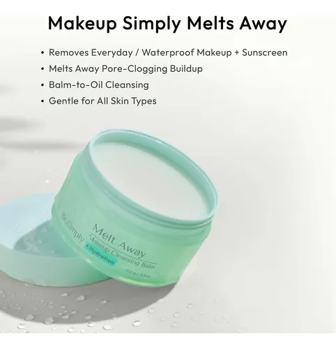 Bálsamo Limpiador Biosimply Melt Away 100g Con Ácido Hialur