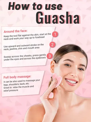 Cuidado Facial Gua Sha Face Roller Tools Deciniee Jade Rolle
