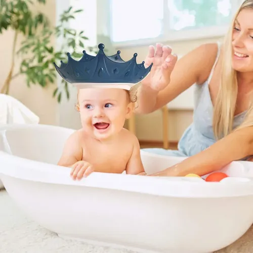 Gorros De Baño De Baño De Corona De Protección For Azul *