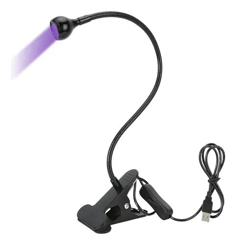 Lámpara Led Uv Portátil Con Clip Para Uñas Y Reparaciones