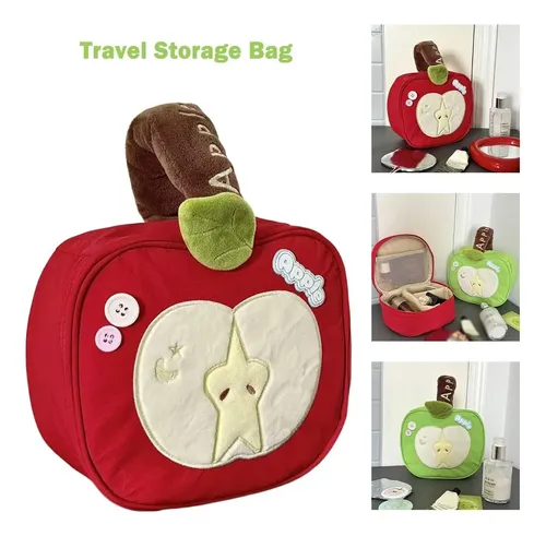 Cw Bolsa De Maquillaje De Felpa Para Viajes, Bolso De Bellez